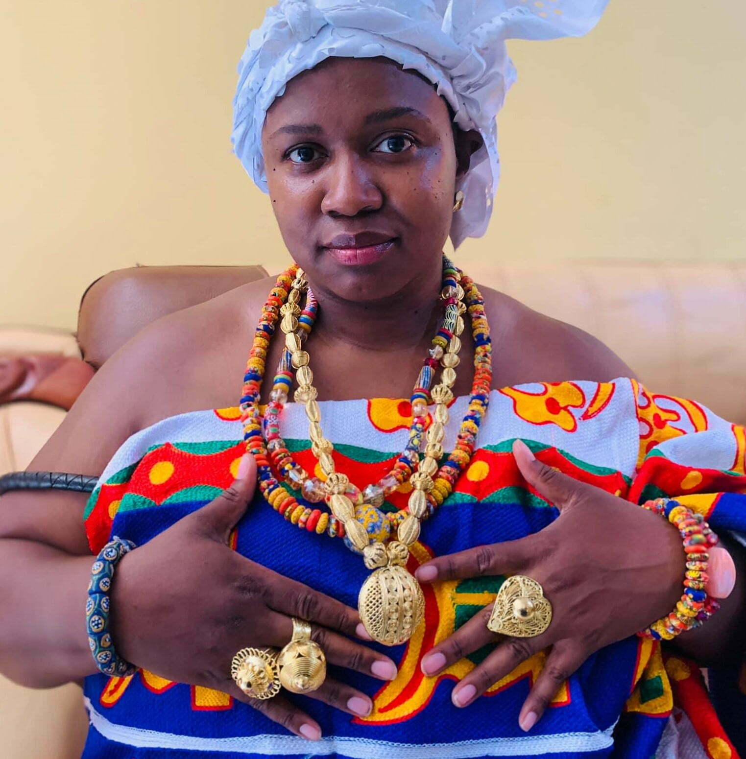 African American woman queen Ghana